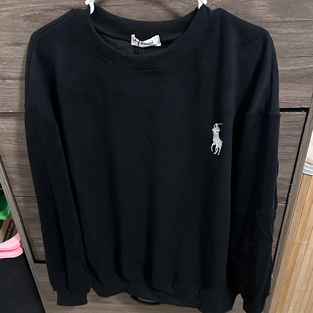 Men's Black Crewneck Sweater size M
